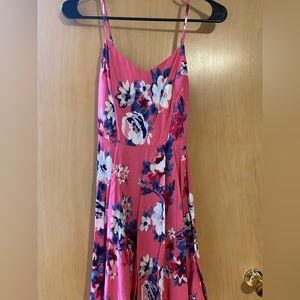 Pink floral dress